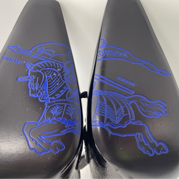 BURBERRY Sovereign Square Toe Mules Size 39.5 - Picture 6 of 9